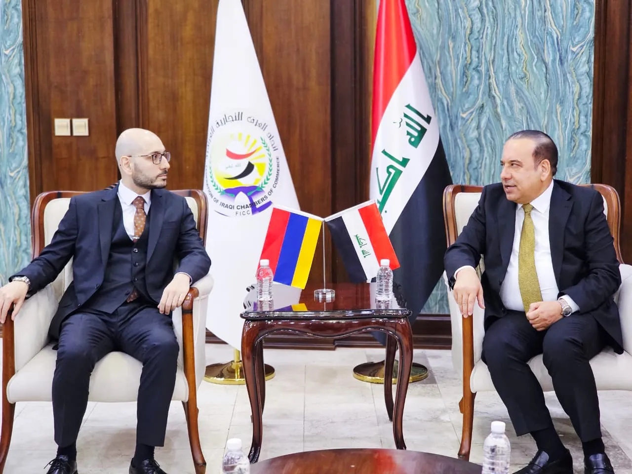 العراق وأرمينيا يعززان التعاون لزيادة التبادل التجاري