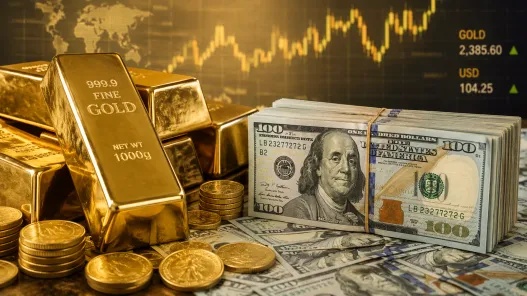 Gold Dips for Third Week Amid Dollar Surge