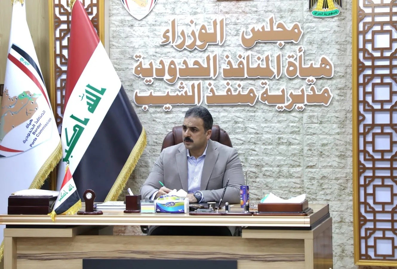 الوائلي من منفذ الشيب: لا تهاون في مكافحة التهريب ومحاسبة المقصرين أمنياً وادارياً