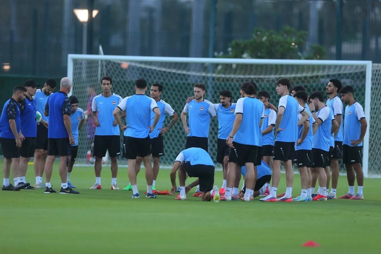 المنتخب الوطني العراقي يختتم تحضيراته لمواجهة عُمان بافتتاح كأس الخليج 27